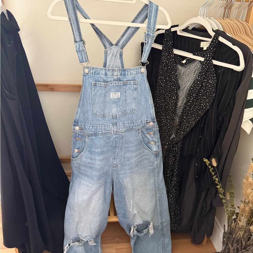 Levi's Blue Denim Overalls with Vintage Appeal